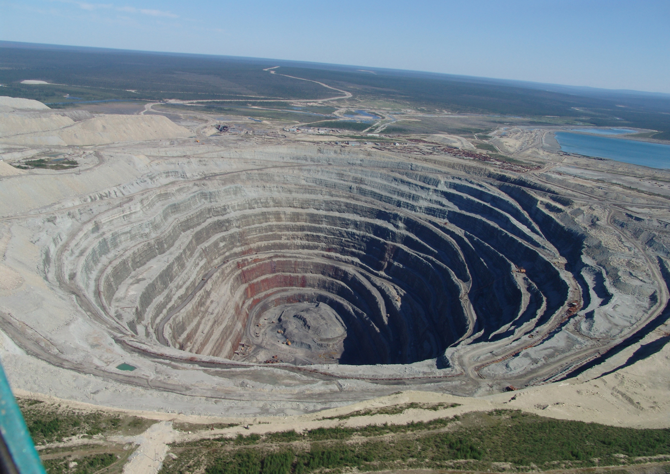 Mines aériennes d’extraction d’amiante